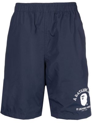 A BATHING APE® Ape Head bermuda shorts - Blue