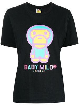 A BATHING APE® Baby Milo logo-print T-shirt - Black
