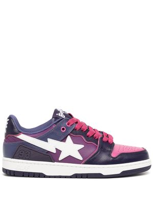 A BATHING APE® Bape Sk8 Sta #2 leather sneakers - Purple