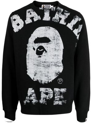 A BATHING APE® Big College cotton sweatshirt - Black
