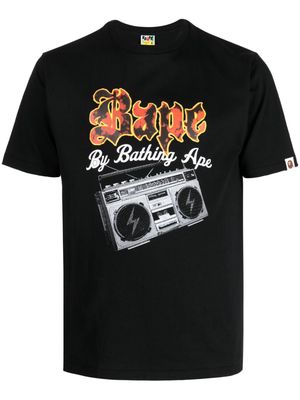 A BATHING APE® Boombox logo-print T-shirt - Black