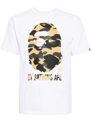 A BATHING APE® Camo Big Ape-print T-shirt - White