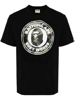 A BATHING APE® Camo Busy Works-print T-shirt - Black