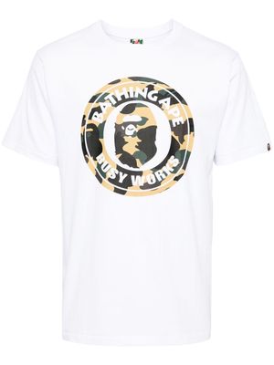 A BATHING APE® Camo Busy Works-print T-shirt - White
