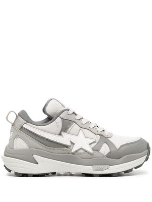 A BATHING APE® chunky-sole lace-up sneakers - Grey
