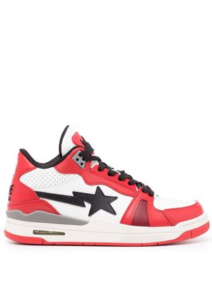 A BATHING APE® Clutch STA #1 leather sneakers - Red
