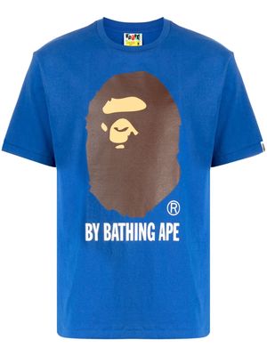 A BATHING APE® College cotton T-shirt - Blue