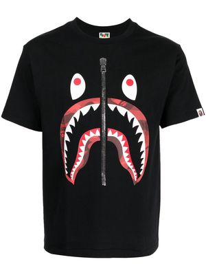 A BATHING APE® Color Camo Shark T-shirt - Black