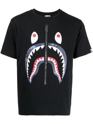 A BATHING APE® Colour Camouflage Shark T-shirt - Black