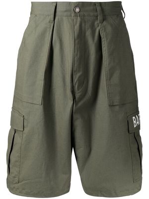 A BATHING APE® cotton-blend cargo shorts - Green