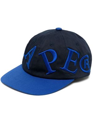 A BATHING APE® embroidered logo baseball cap - Blue