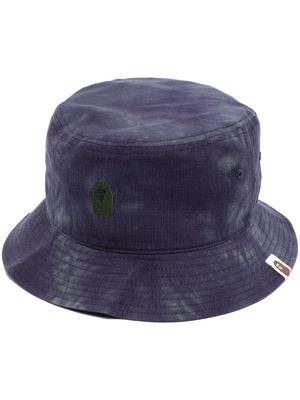 A BATHING APE® embroidered-logo bucket hat - Purple