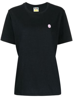 A BATHING APE® embroidered-logo cotton T-shirt - Black