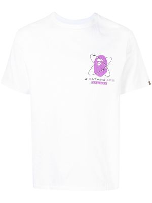 A BATHING APE® Galaxy graphic-print T-shirt - White