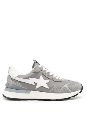 A BATHING APE® lightning star patch low-top sneakers - Grey