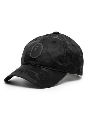 A BATHING APE® logo-appliqué baseball cap - Black