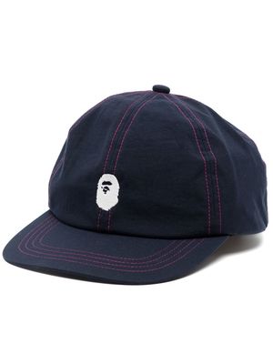 A BATHING APE® logo-embroidered cap - Blue