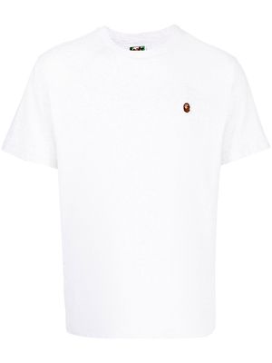 A BATHING APE® logo-patch cotton T-Shirt - Grey