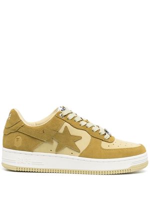 A BATHING APE® logo-patch lace-up sneakers - Neutrals