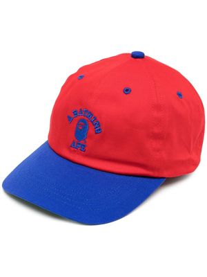 A BATHING APE® logo-print baseball cap - Red
