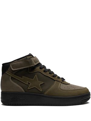 A BATHING APE® Military Bapesta Mid sneakers - Green