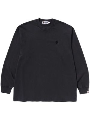 A BATHING APE® Milo-appliqué cotton sweatshirt - Black