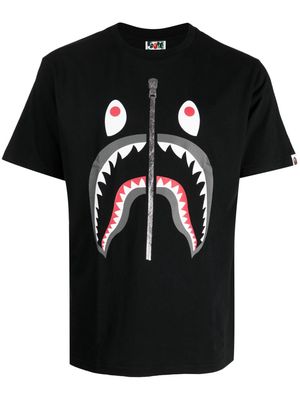 A BATHING APE® Shark cotton T-shirt - Black