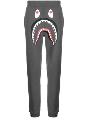 A BATHING APE® Shark Teeth-print track pants - Grey