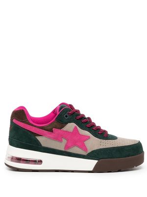 A BATHING APE® side star-patch low-top sneakers - Green