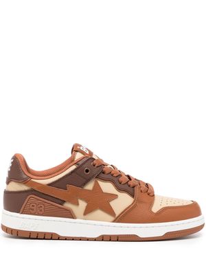 A BATHING APE® SK8 STA #5 leather sneakers - Brown