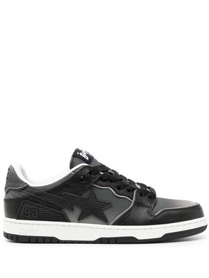 A BATHING APE® SK8 STA leather sneakers - Black