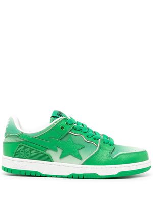 A BATHING APE® SK8 STA leather sneakers - Green