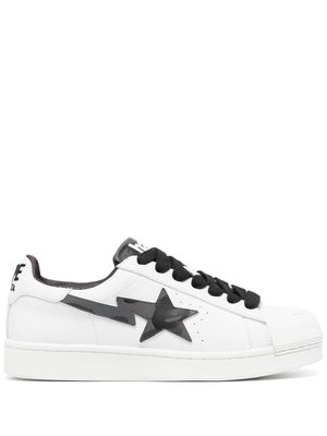 A BATHING APE® Skull STA star-patch sneakers - White