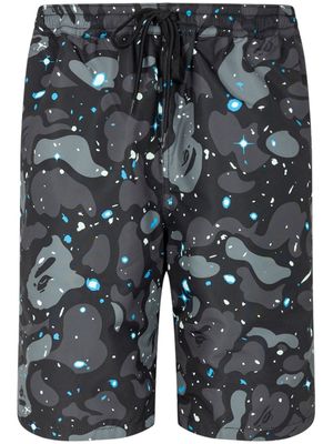 A BATHING APE® Space Camo reversible swimming shorts - Grey