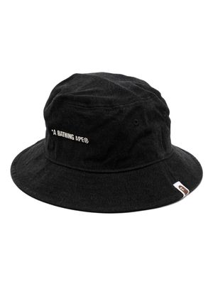 A BATHING APE® Sport logo-lettering bucket hat - Black