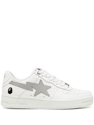 A BATHING APE® STA #3 leather sneakers - White