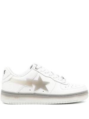 A BATHING APE® STA #5 lace-up leather sneakers - White