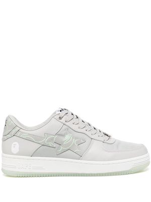A BATHING APE® star-patch low-top sneakers - Grey