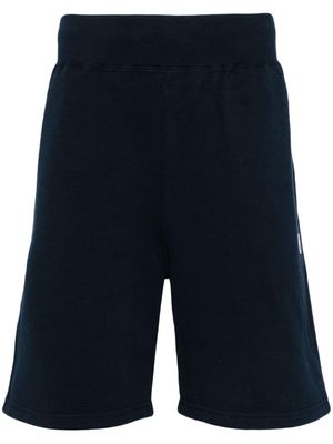 A BATHING APE® straight-leg cotton track shorts - Blue