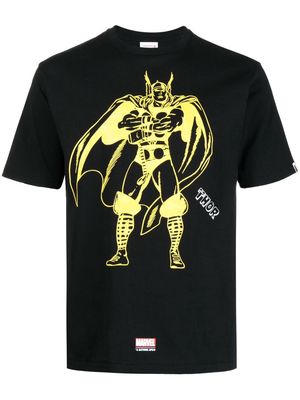 A BATHING APE® x Marvel Thor print T-shirt - Black
