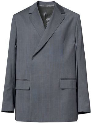 A BETTER MISTAKE Armour tailored wool blazer - Grey