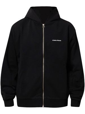 A BETTER MISTAKE Essential organic cotton hoodie - Black