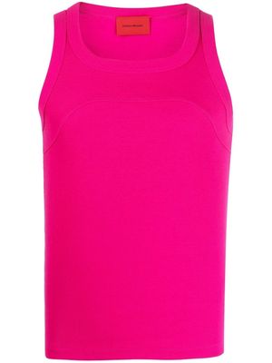 A BETTER MISTAKE Exposed ribbed tank top - Pink