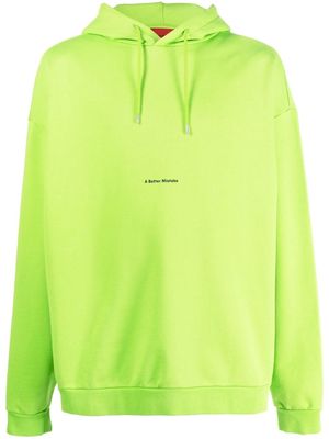A BETTER MISTAKE graphic-print hoodie - Green
