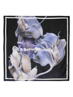 A BETTER MISTAKE Influx silk foulard - Purple
