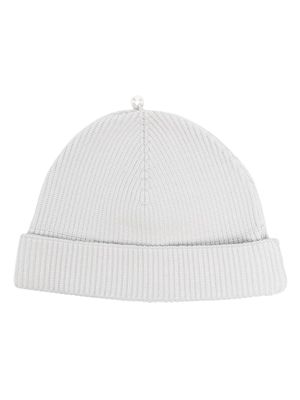 A BETTER MISTAKE Introspection ribbed beanie hat - Grey