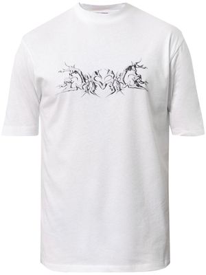 A BETTER MISTAKE logo-print cotton T-shirt - White