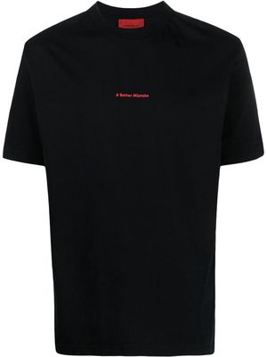 A BETTER MISTAKE logo-print organic cotton T-shirt - Black