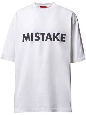 A BETTER MISTAKE Mistake oversized organic-cotton T-shirt - White