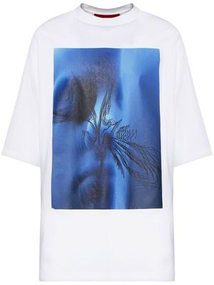 A BETTER MISTAKE oversized graphic-print T-shirt - White